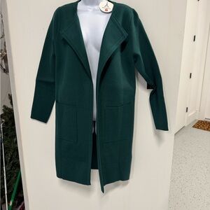 New Forest green Open Front Cardigan